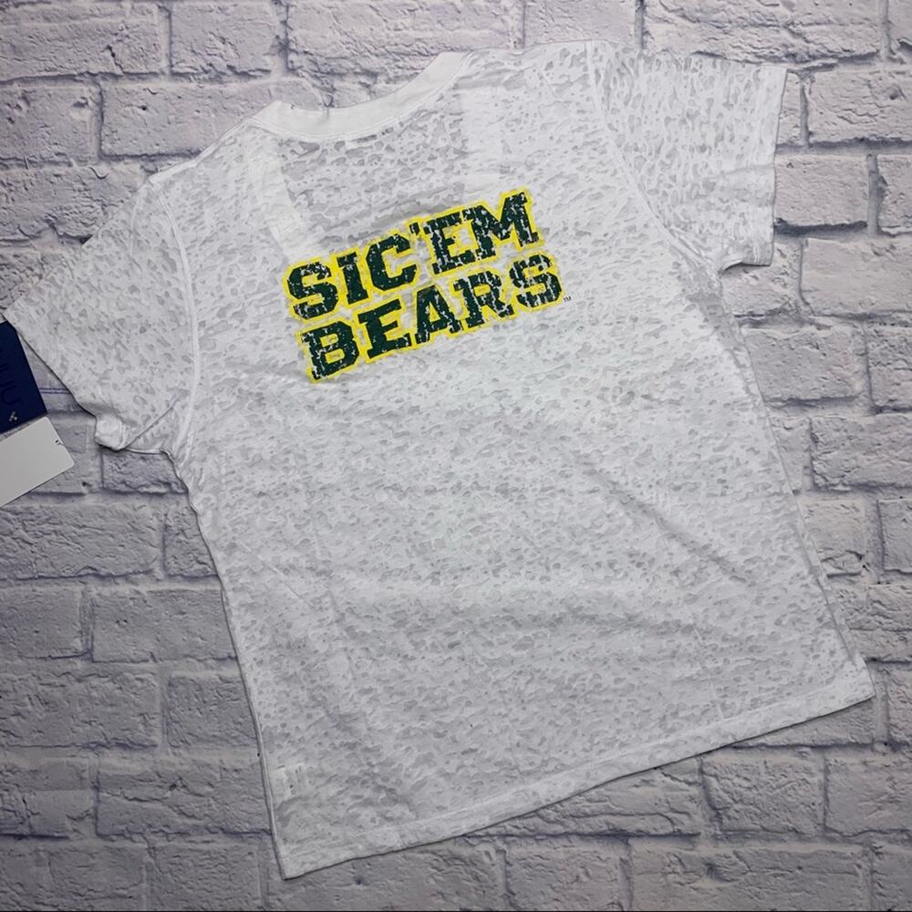 NEW NUYU Baylor Bears Deep V-Neck Burnout Tee - Picture 6 of 8